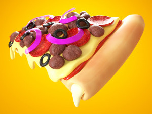 Pizza 001 Modèle 3D