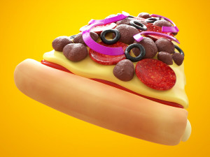 Pizza 001 Modèle 3D