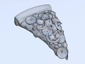 Pizza 001 3D Model