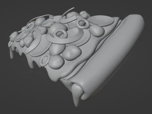 Pizza 001 3D Model