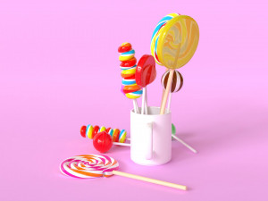 Lollipop 001 Model 3D