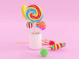 Lollipop 001 Model 3D