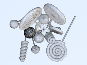 Lollipop 001 Model 3D