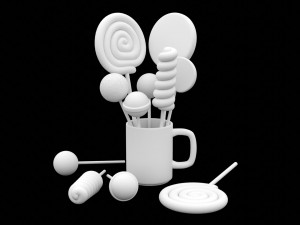 Lollipop 001 Model 3D