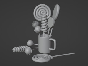 Lollipop 001 Model 3D