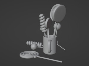 Lollipop 001 Model 3D