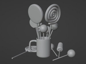 Lollipop 001 Model 3D