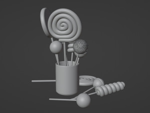 Lollipop 001 Model 3D