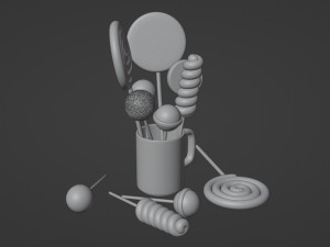 Lollipop 001 Model 3D
