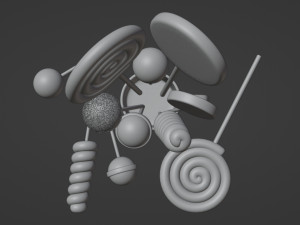 Lollipop 001 Model 3D