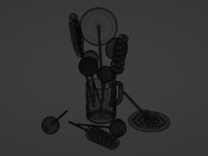 Lollipop 001 Model 3D