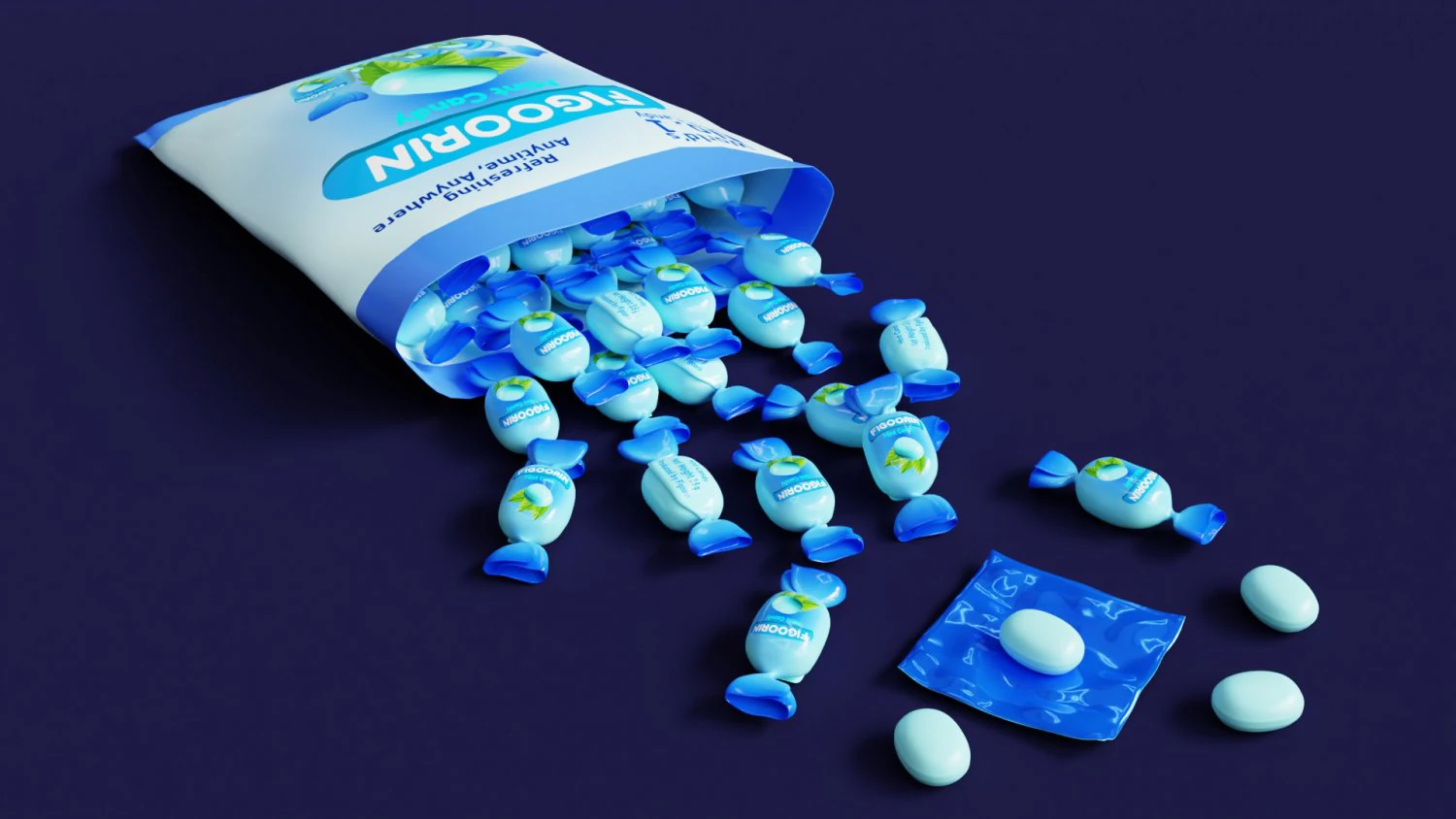 Candy 002 3D Model .c4d .max .obj .3ds .fbx .stl .blend 