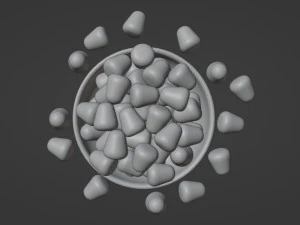 Sugar Coated Candy 001 3D Model
