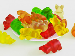 Gummy Bear 001 3D Model