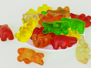 Gummy Bear 001 Modèle 3D