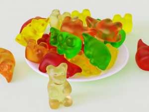 Gummy Bear 001 Modèle 3D