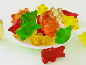 Gummy Bear 001 Modèle 3D