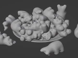 Gummy Bear 001 Modèle 3D