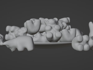Gummy Bear 001 Modèle 3D