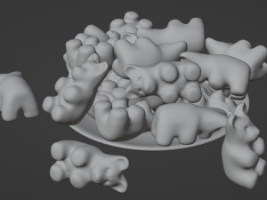 Gummy Bear 001 Modèle 3D