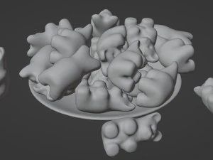 Gummy Bear 001 3D Model
