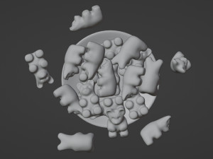 Gummy Bear 001 Modèle 3D