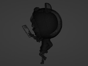 Selfie Girl Mascot 001 3D Модель