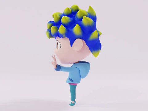 Ragazzo mascotte 001 Modello 3D