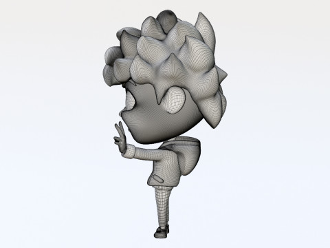 Boy Mascot 001 3D Model