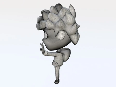 Ragazzo mascotte 001 Modello 3D