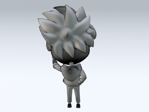 Boy Mascot 001 3D Model