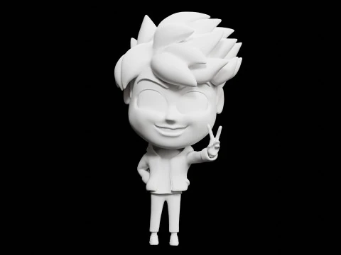 Ragazzo mascotte 001 Modello 3D