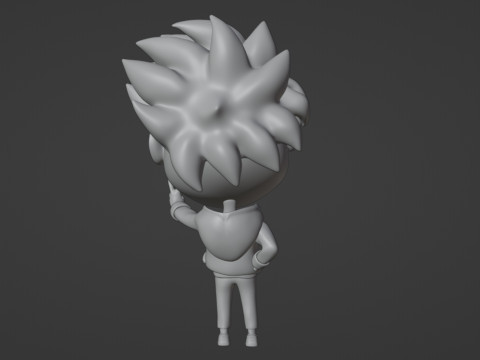 Boy Mascot 001 3D Model