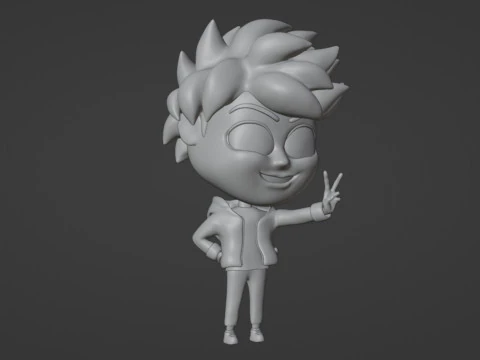 Ragazzo mascotte 001 Modello 3D