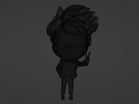 Boy Mascot 001 3D Model