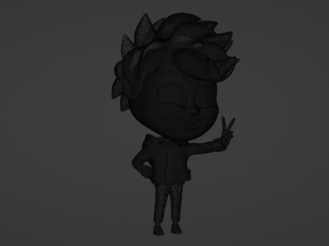 Boy Mascot 001 3D Model