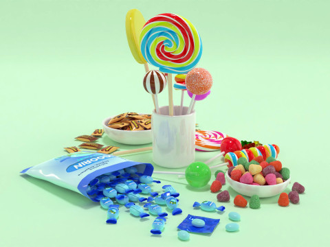 Candy Pack 001 3D Model