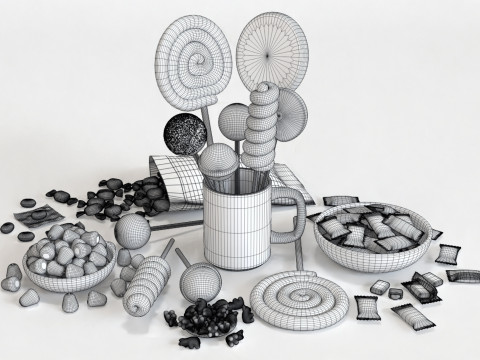 Candy Pack 001 3D Model