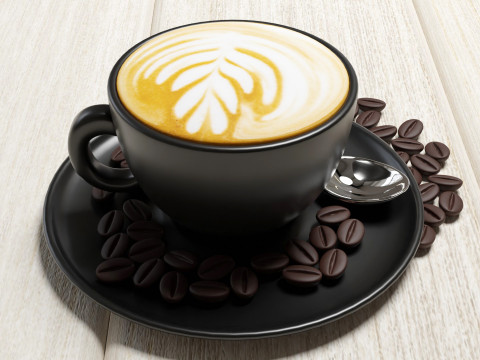 Cappuccino 001 Modelo 3D