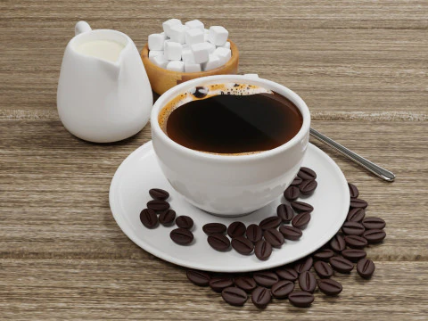 Caf&eacute; Preto 001 Modelo 3D