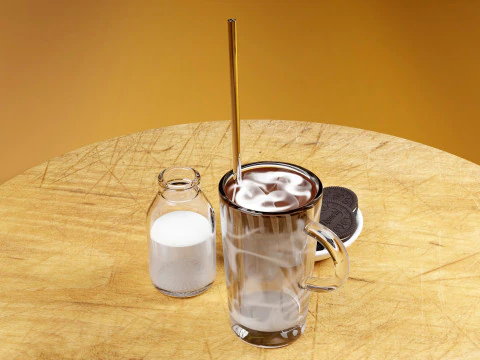 Caff&egrave; freddo 001 Modello 3D