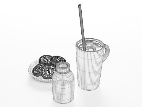 Iced Coffee 001 3Dモデル