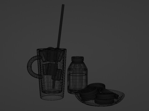 Iced Coffee 001 3Dモデル