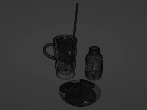 Caff&egrave; freddo 001 Modello 3D