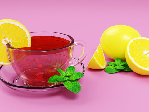 Lemon Tea 001 3D Model