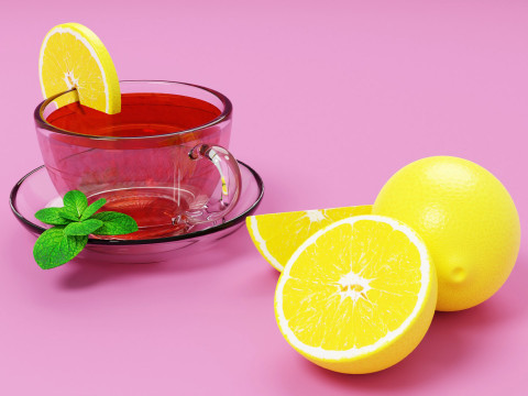 Lemon Tea 001 3D मॉडल