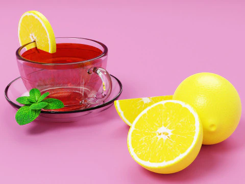 नींबू चाय 001 3D मॉडल