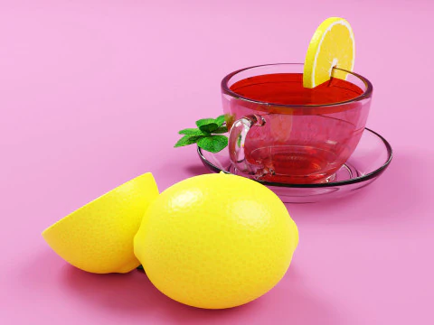 नींबू चाय 001 3D मॉडल