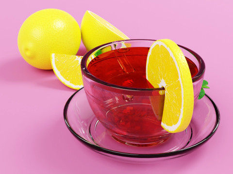 Lemon Tea 001 3D मॉडल