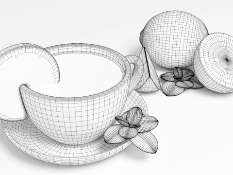 नींबू चाय 001 3D मॉडल